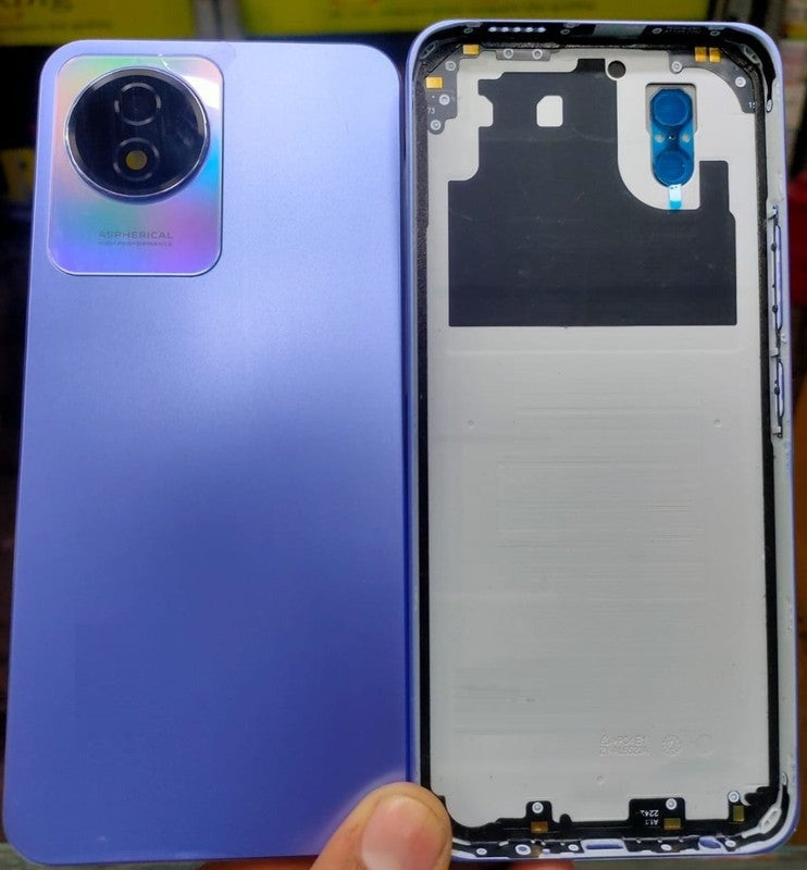 Mozomart Back Panel Housing for Vivo Y02 Black Mozomart Mozomart Back Panel Housing for Vivo Y02 Black Mozomart